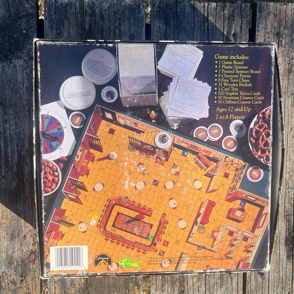 CHEERS CLASSIC TRIVIA BOARD GAME VINTAGE 1992 IN ORIGINAL BOX - Picture 2 of 5